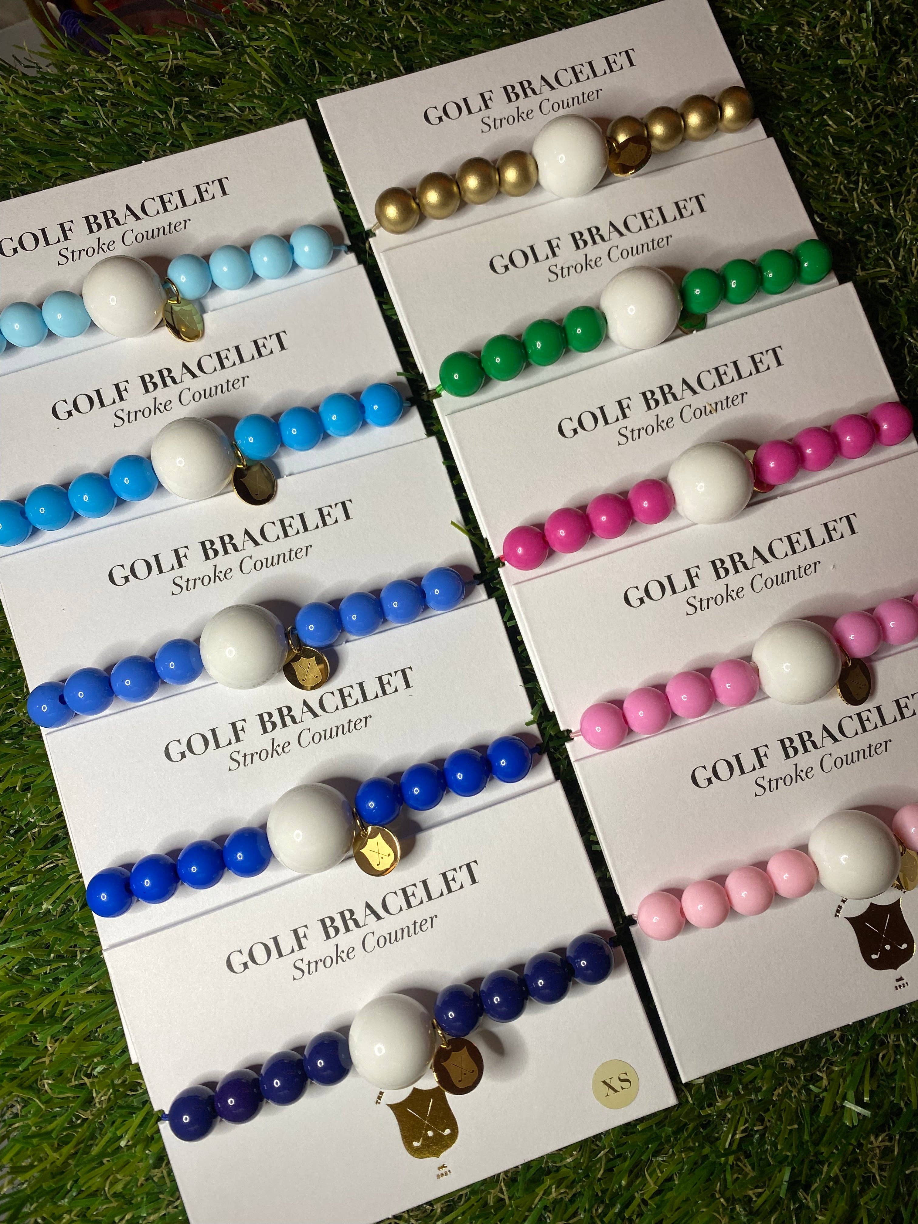 The Klow Golf Company - Wholesale Beaded Bracelet - Golf Stroke Counter Bracelet - JUST BLUE5