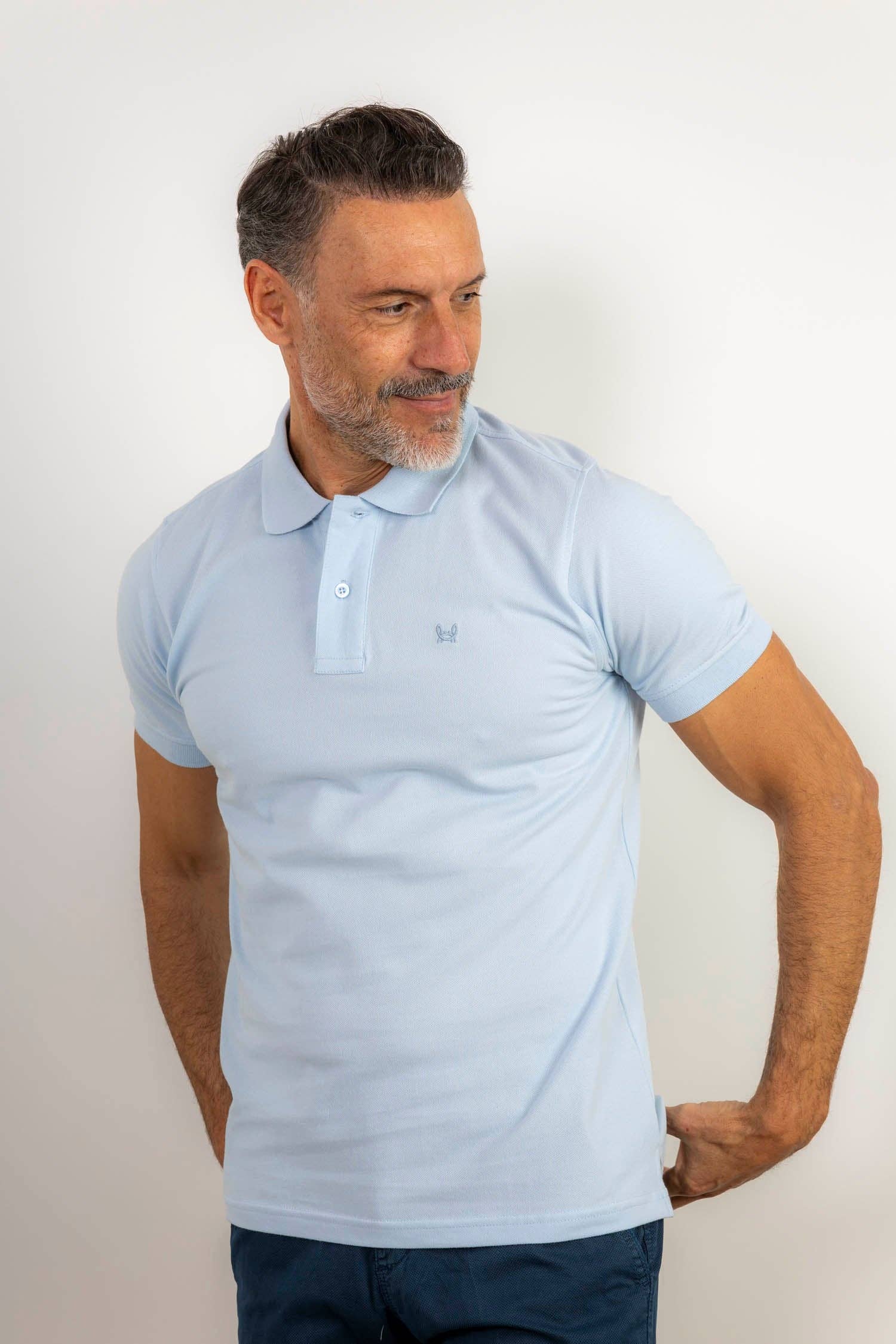 Custi Mikelo: Men's Clothing & Christmas Gifts - Wholesale Polo - Men's - Basic Sky Polo1
