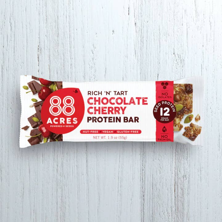 Chocolate Cherry Protein Bar for wholesale by 88 Acres