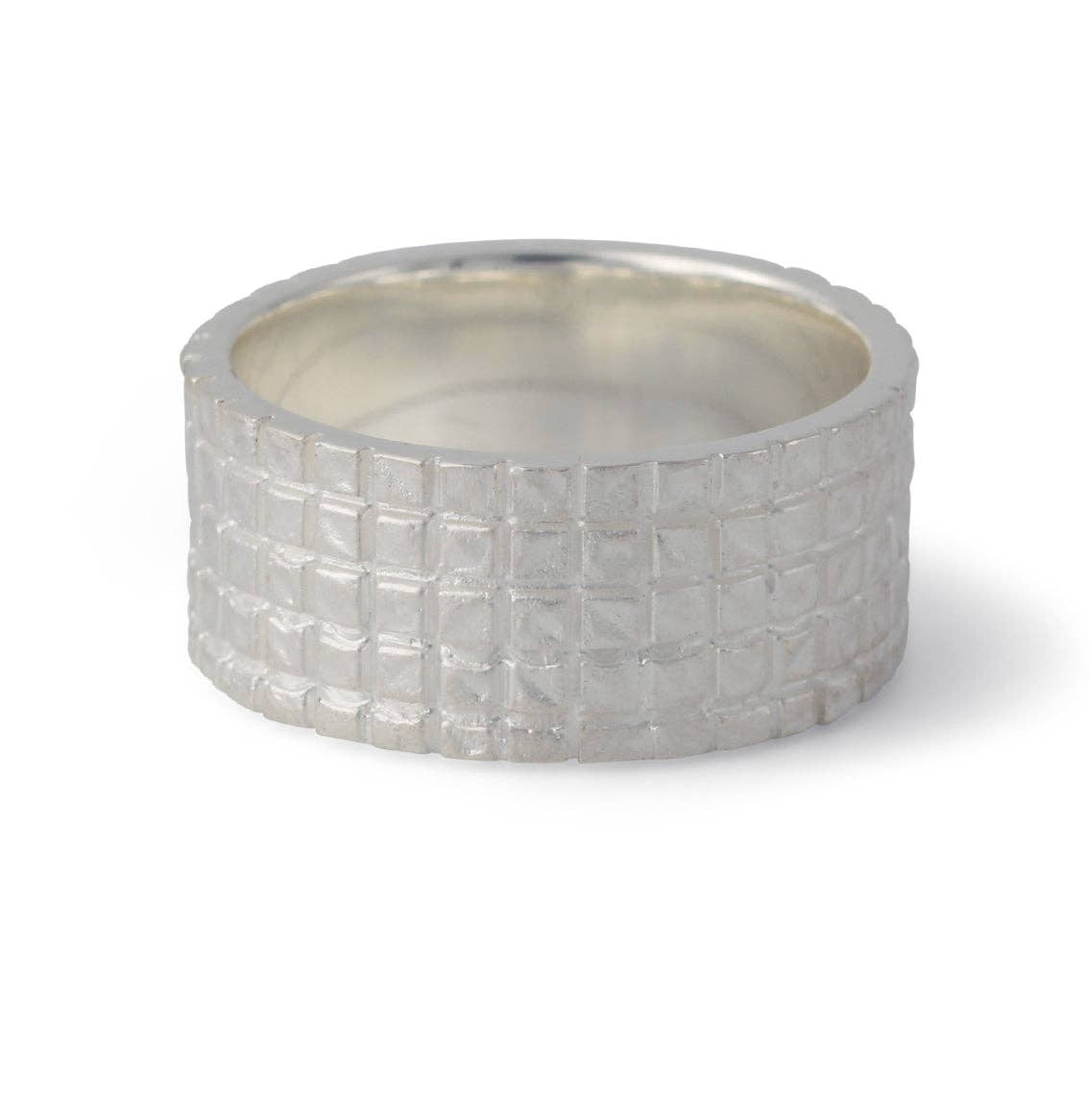 Campur GmbH - Wholesale Band/Stacked Ring - Silver ring "Tile"
