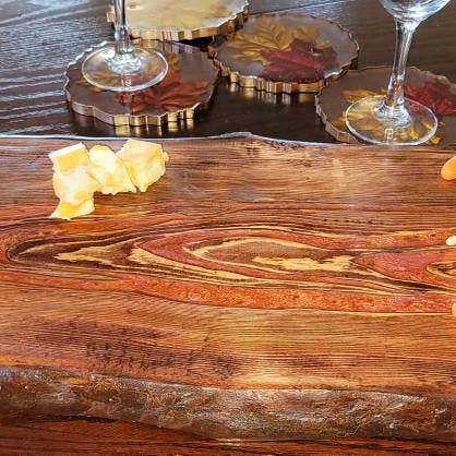 Wood Grain, Resin and Wood Charcuterie/serving Board for wholesale by WoodShack Curiosities