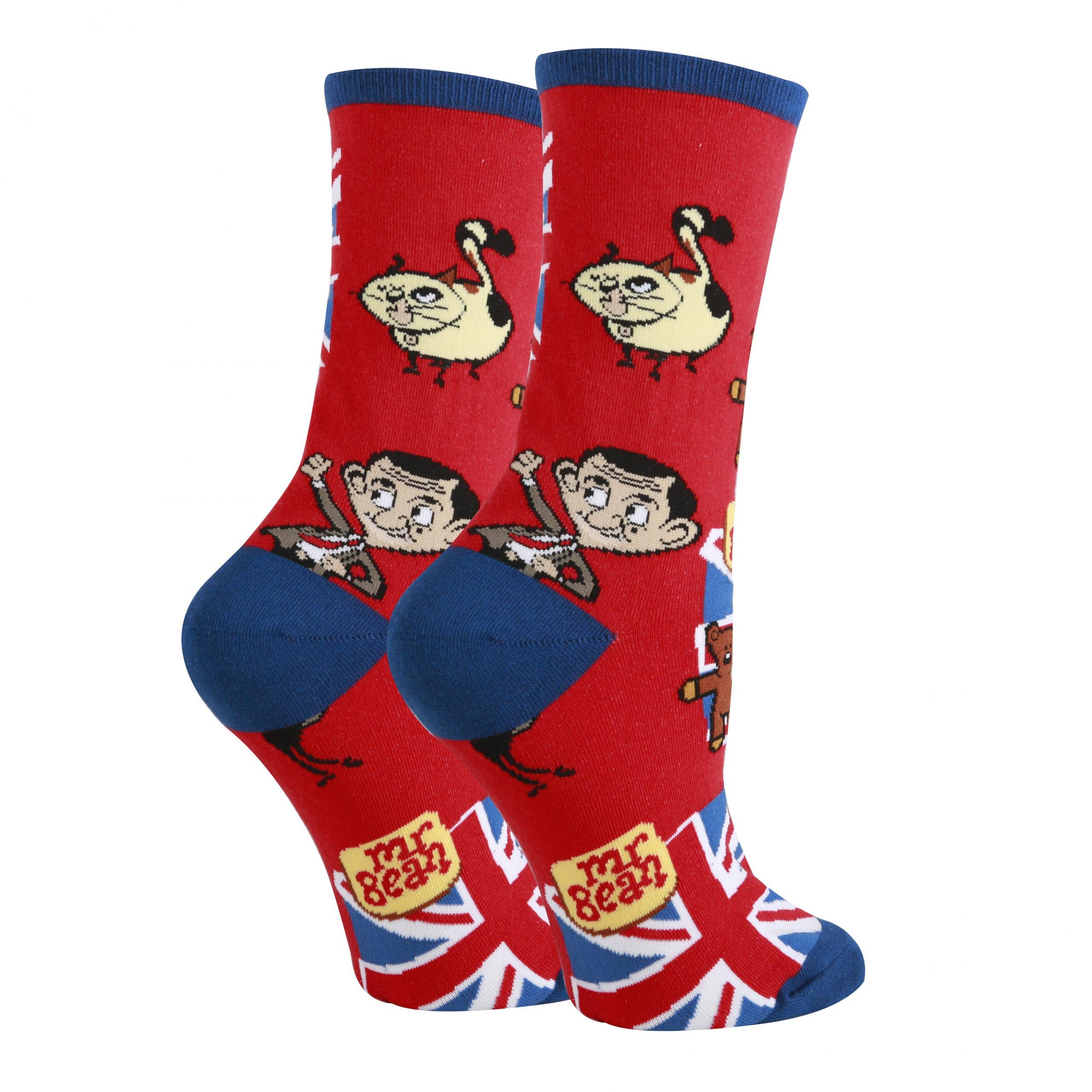 Oooh Yeah/Sock It Up/Oooh Geez Slippers - Wholesale Socks - Women's - Hanging with Mr Bean | Women's Cotton Crew Funny Socks1