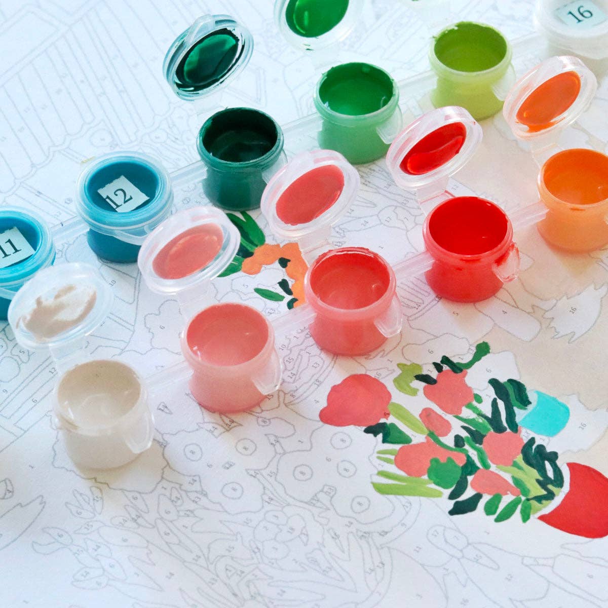 La Petite Épicerie - Wholesale Art Print - Paint by number kit - Flower Market3