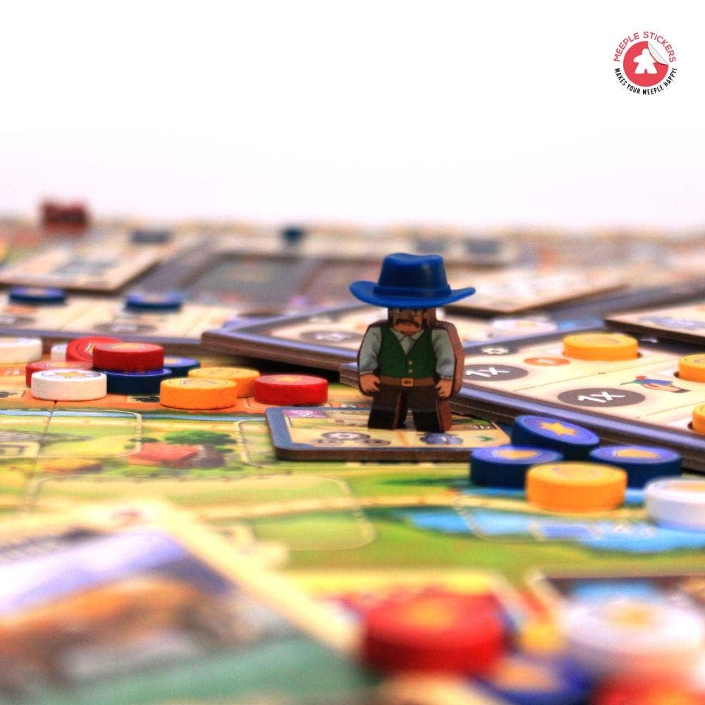 Meeple Stickers – Engroshandel Brætspil – The Great Western Trail - Argentina Klistermærkesæt6