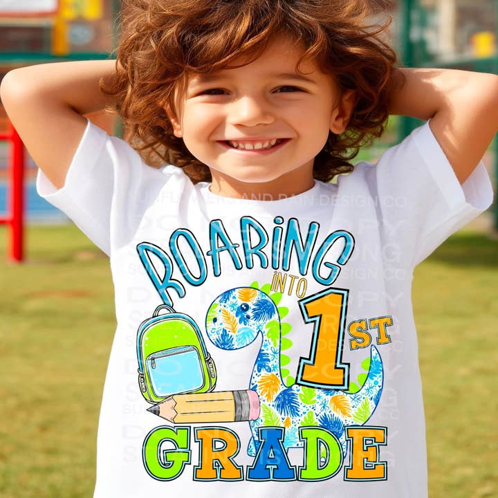 Brüllendes Dino-Jungen-T-Shirt für den Großhandel von Hello Sunshine Boutique