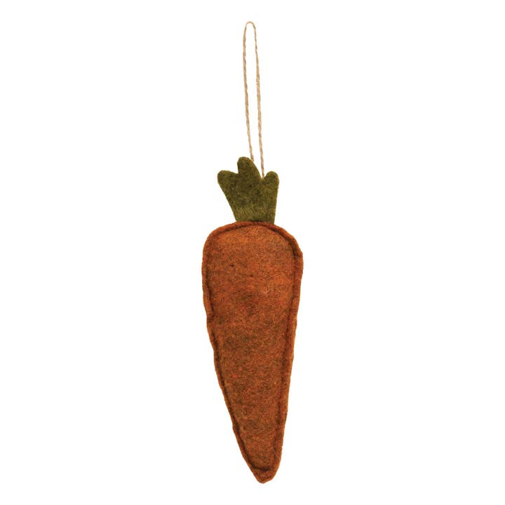 The Hearthside Collection – wholesale Ornament set – 2/Set, Primitive Carrot Ornaments1
