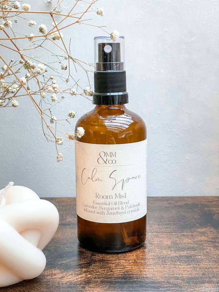 Calm Space|Crystal Infused Room Mist for wholesale by Omm & Co