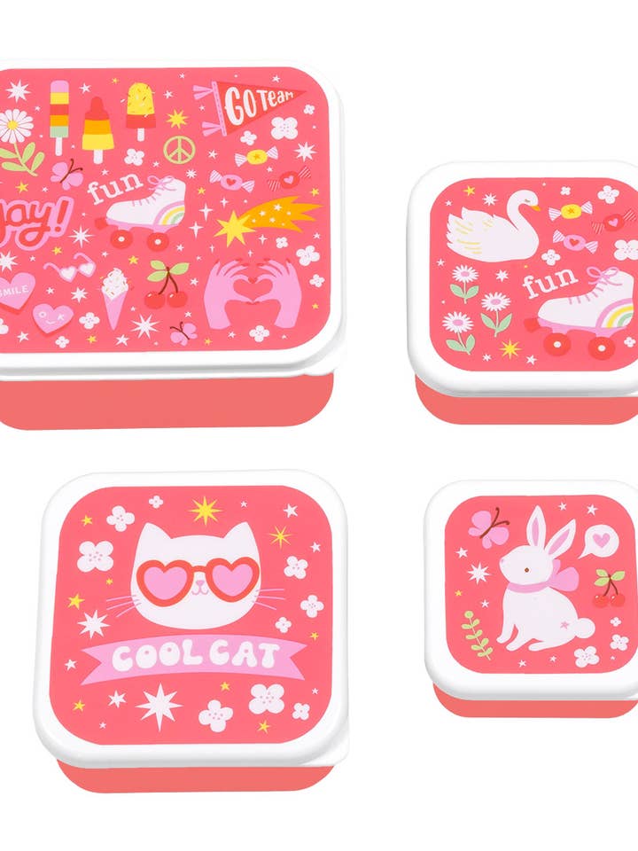 Lunch & snack box set: Fun for wholesale by A Little Lovely Company