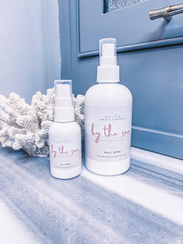 BY THE SEA - Coconut + Palm + Vanilla Bourbon for wholesale by Aglow Candle Company