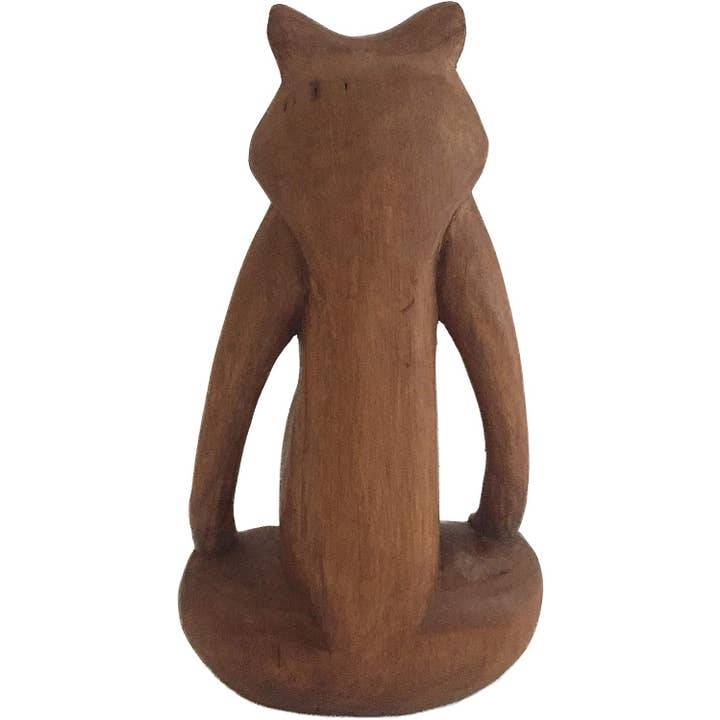 OMA - Eclectic Home - Wholesale Sculpture - Yoga Frog Lotus Position Wooden Meditation Frog Statue 2