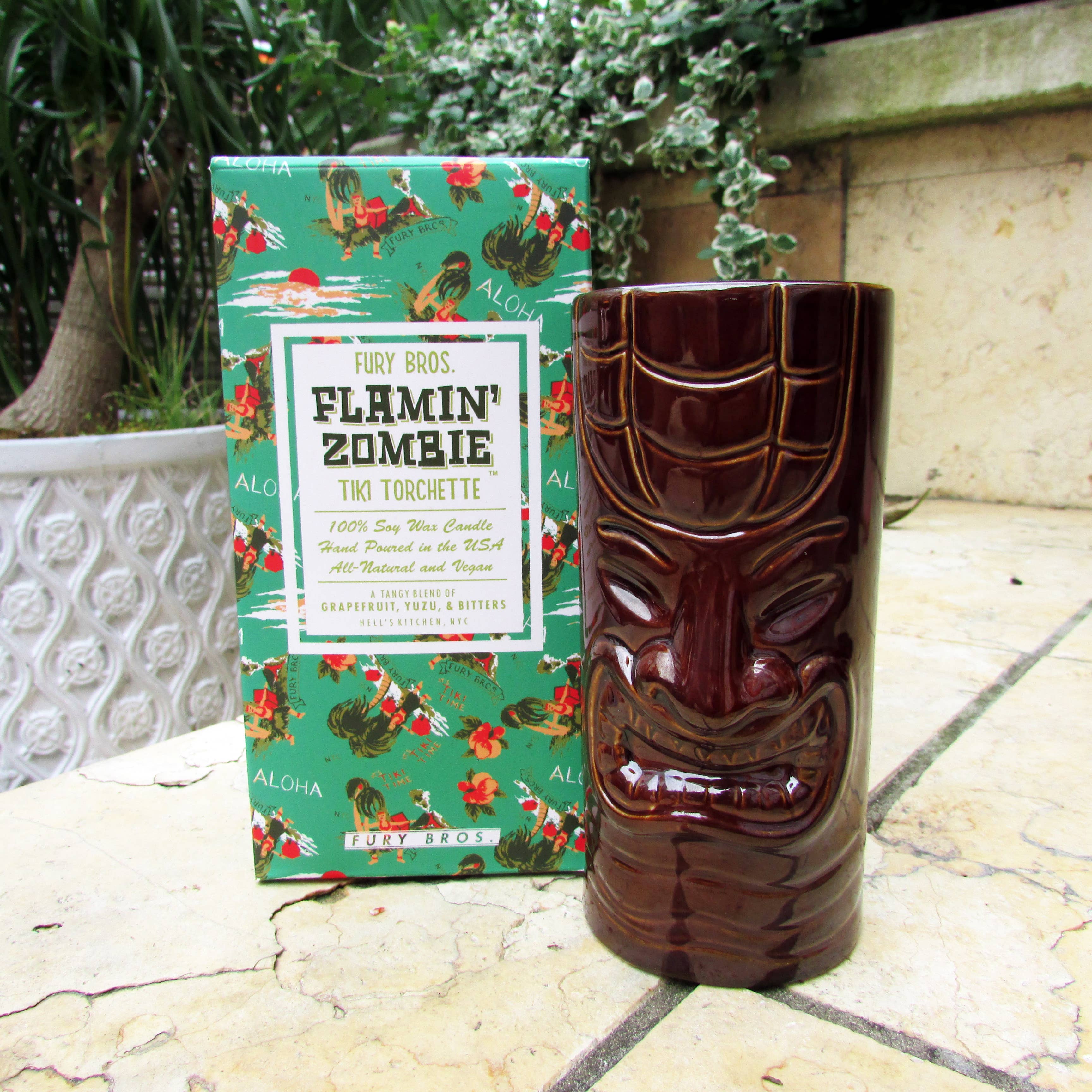 Fury Bros. - Wholesale Jar/Filled Candle - Flamin' Zombie - Fury Bros. Tiki Torchette5