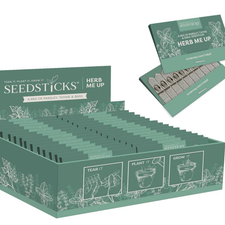 Herb me up - Display Boxes for wholesale by Seedsticks®
