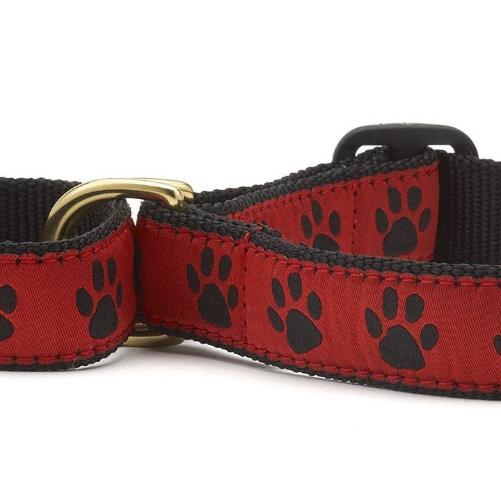 Collare per cani martingale a zampa rossa e nera per la vendita all'ingrosso da parte di Up Country, Inc.