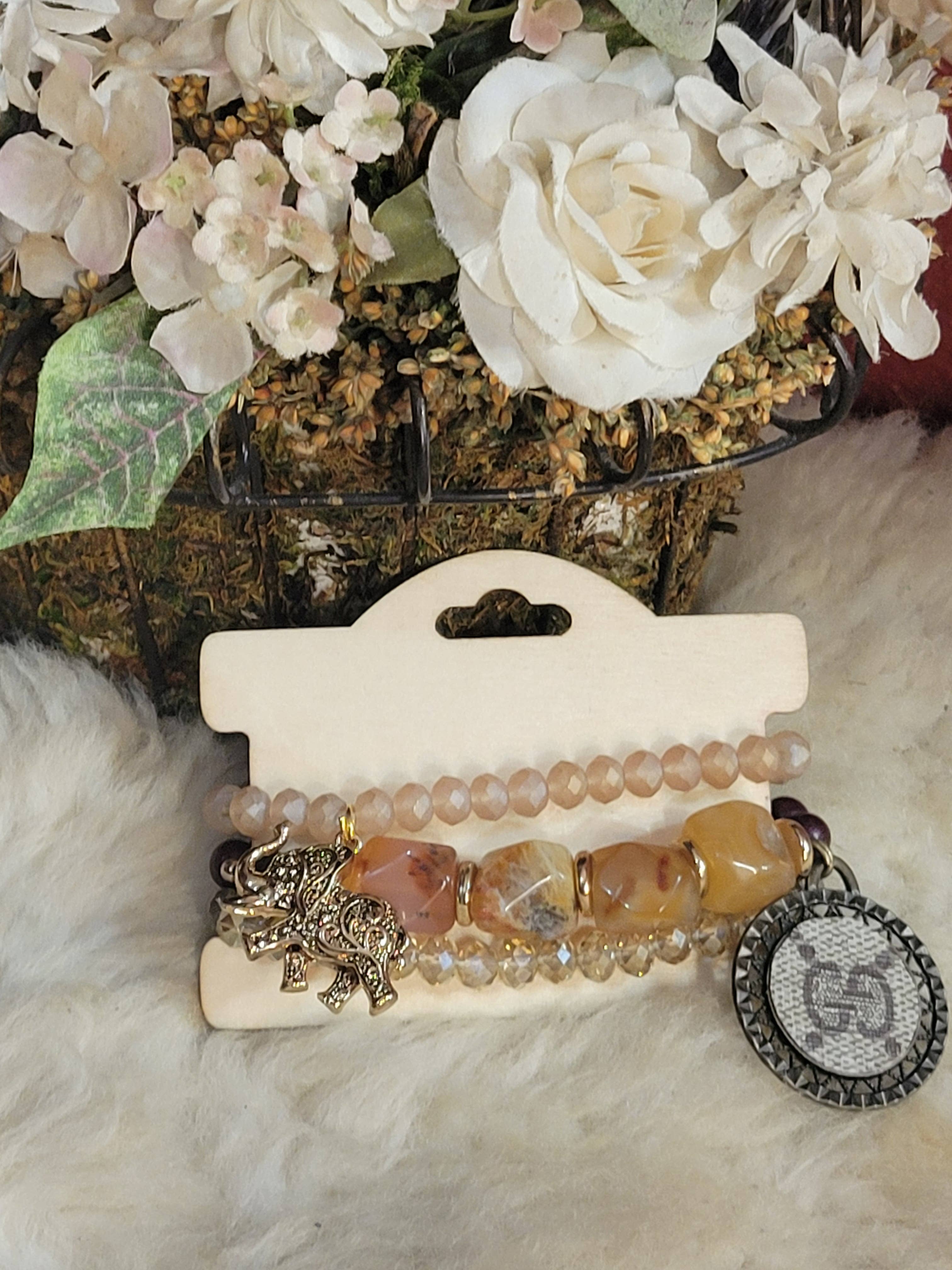 Upcycled Always & Forever accessories - Wholesale Jewelry Set - Upcycled small stacks - last ones available 17