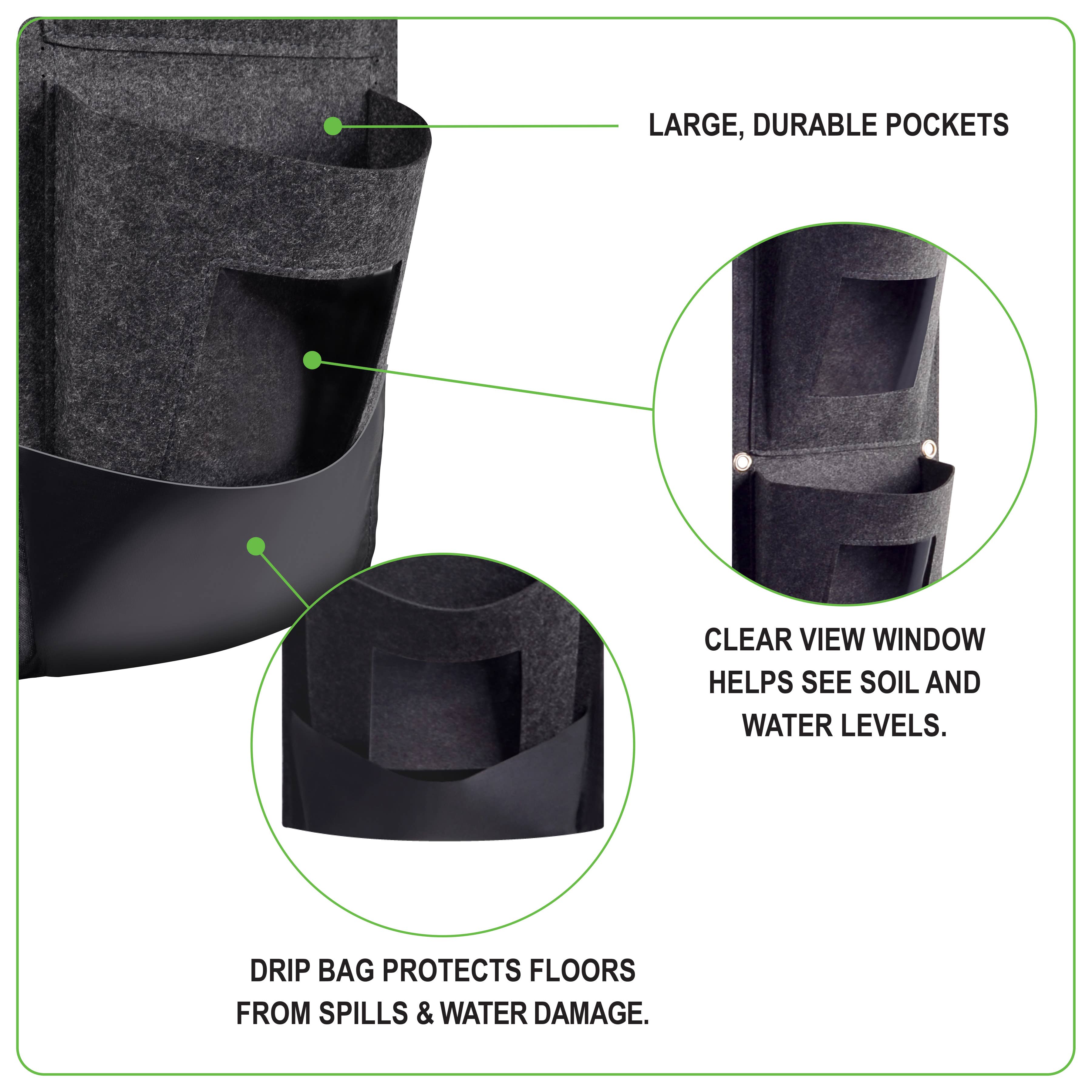 CharGuy Gear – wholesale Hängande kruka – Hängande odlingsväska Väggplanteringsväska11