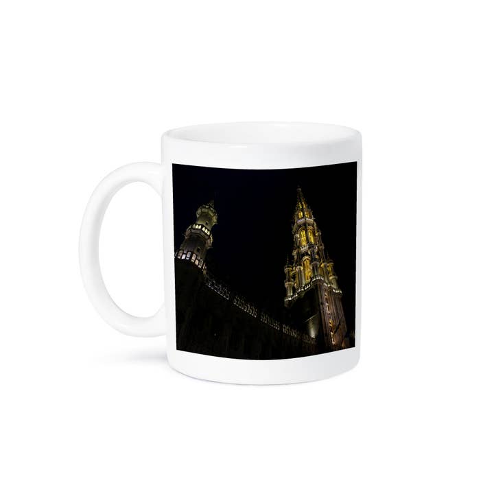 3dRose - Wholesale Coffee Mug - 3dRose, Standing in awe in Grand Place which is considered the center of Brussels, Mug8