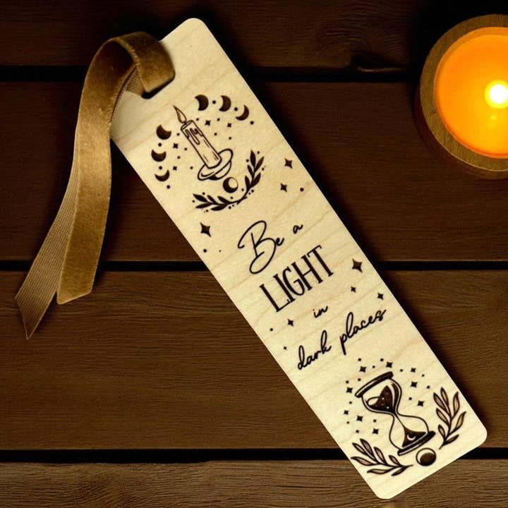 Be A Light Bookmark for wholesale by Lizabell Studio