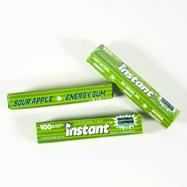 Instant Energy Gum - 5 Piece Stick Pack (15-Pack Tray) for wholesale by Instant Energy Gum
