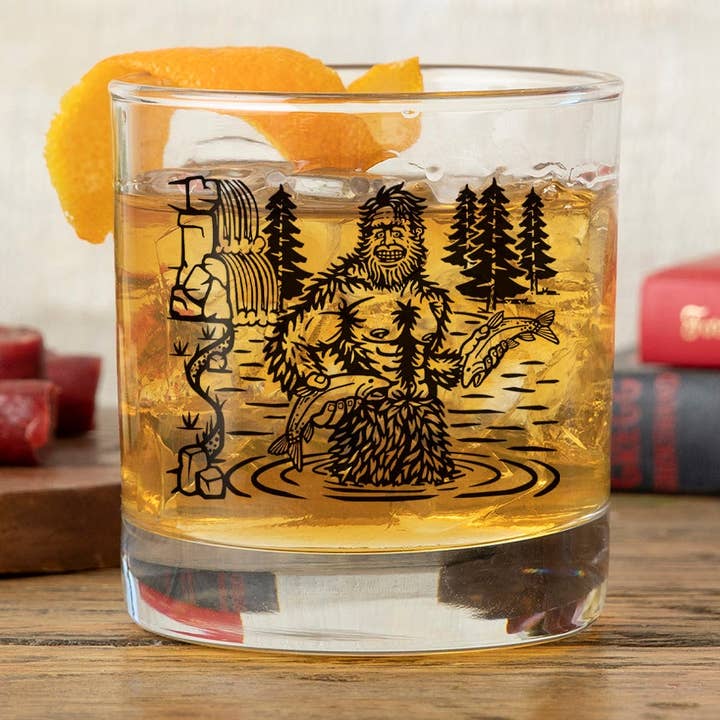 Barware | Whiskey Glass | Sasquatch Glass | Bigfoot Glass for wholesale by Two Little Fruits