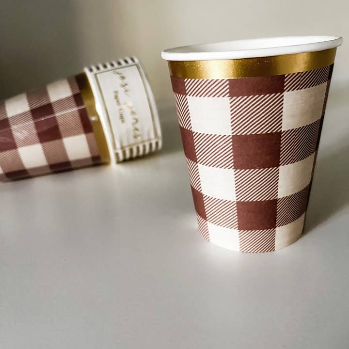 Josi James - Wholesale Disposable Cup - Fall Plaid Cups