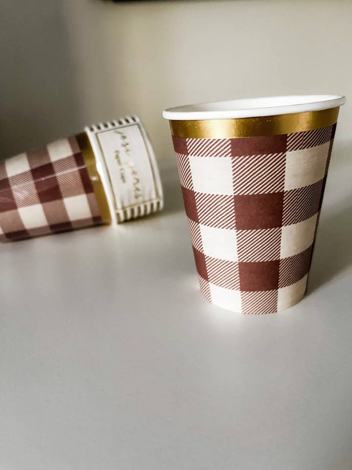 Fall Plaid Cups for wholesale by Josi James