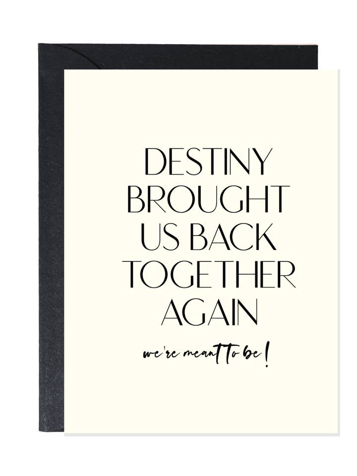 El destino nos unió de nuevo | Tarjetas de felicitación de amor para venta al por mayor de Stationery For Lovers