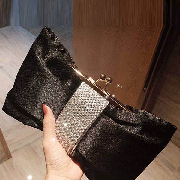 Kæder Kontrastfarve Plisseret Split-Samling Aften Tasker & Clutches for engroshandel hos ShieldChic