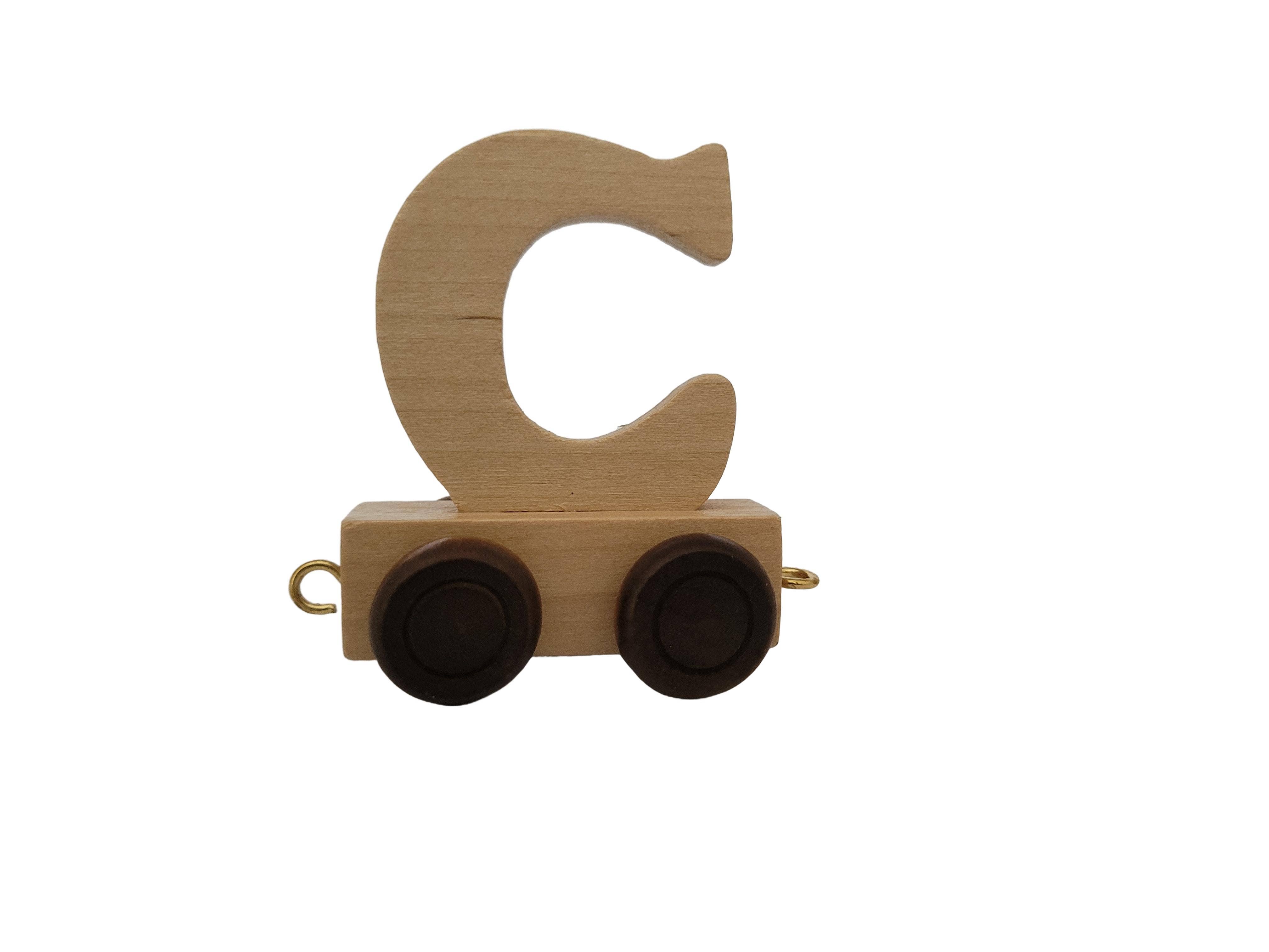 Ryan Town Toys & Gifts - Vente Jouet en bois – enfant - Lettres en bois A-Z - Train de prénom pour enfants (naturel)13
