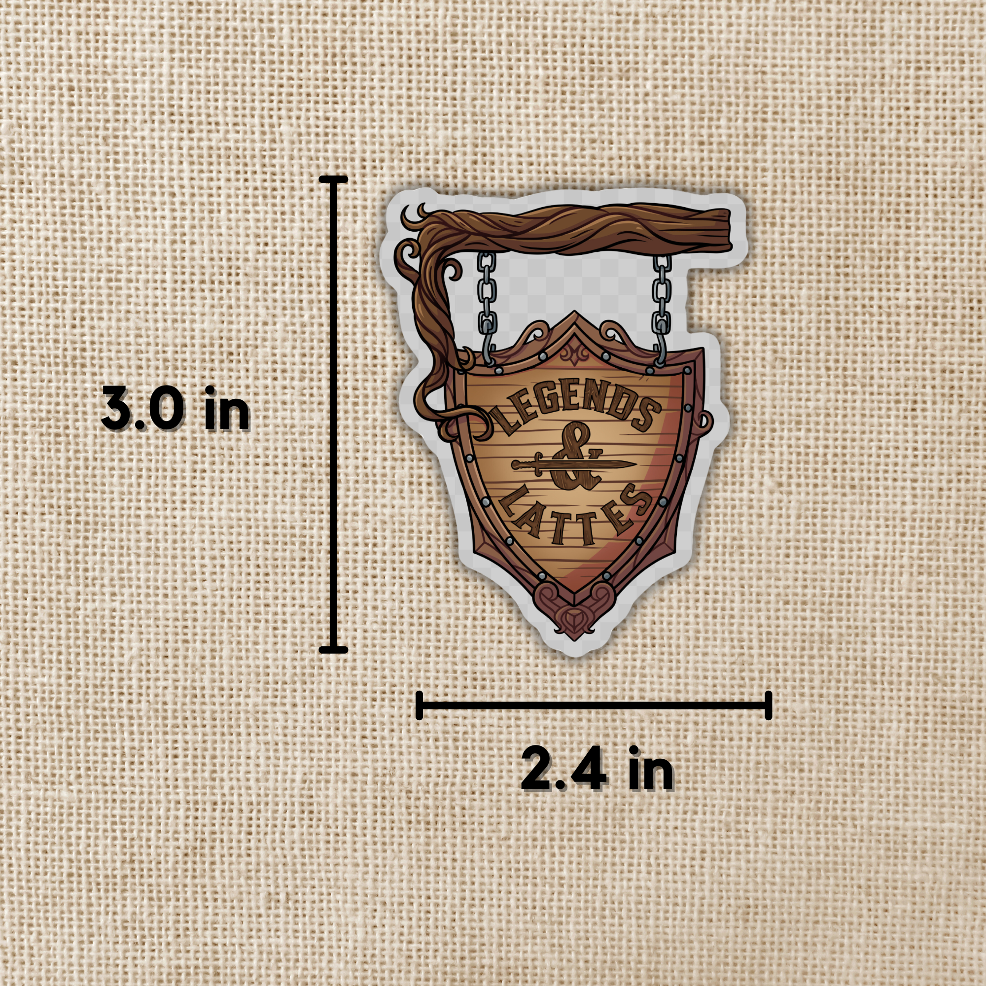 Kingdom of Threads - Wholesale Phone & Laptop Stickers - Legends & Lattes Store Sticker1