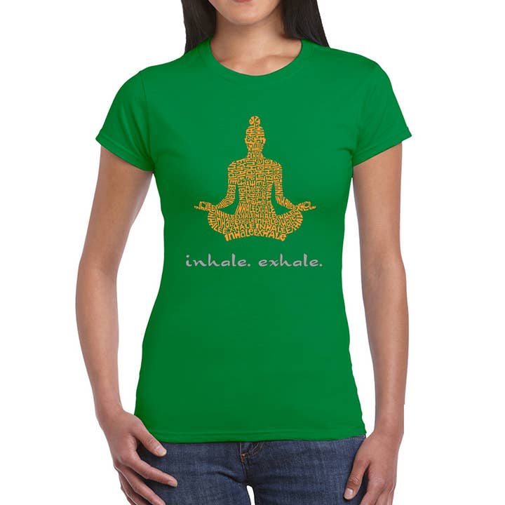 LA Pop Art – wholesale T-shirts med screentryck – Dam – LA Pop konst kvinnors ord konst T-Shirt - andas ut