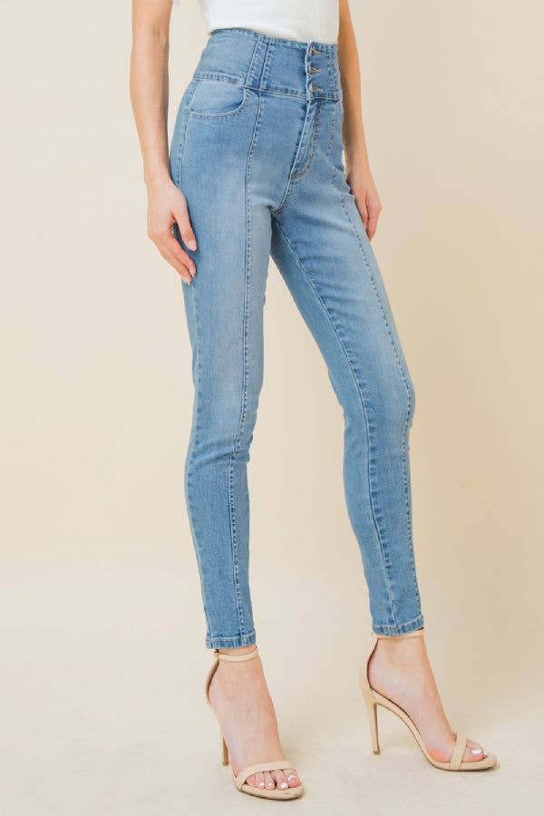 LYS INDIGO En mager Denim-JP5796 for engroshandel på Faire2