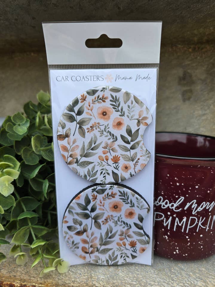 Boho Floral Car Coaster Strumpstopper för wholesale av Mama Made
