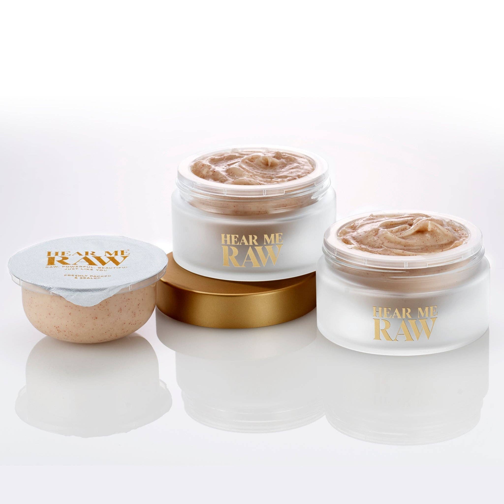 HEAR ME RAW - Wholesale Facial Cleanser - Good Clean Fungi Gentle Scrubbing Cleansing Balm- Refill Pod5