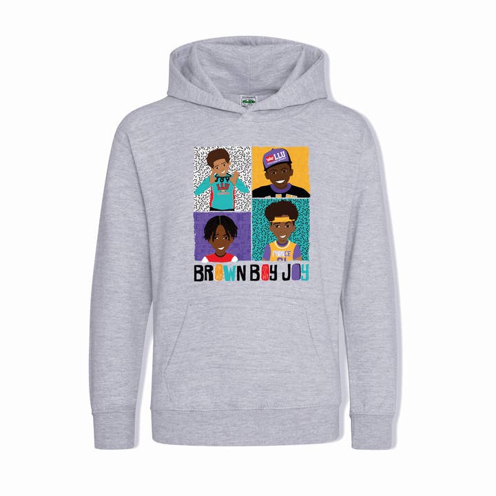 4 Brown Boy Joy Hoodie | Fefus Designs for wholesale by Fefus Designs