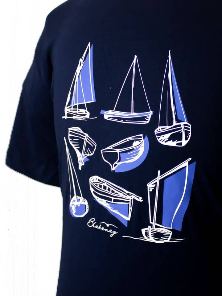Sailboats T-Shirt Organic Cotton for wholesale by Creek Lifestyle
