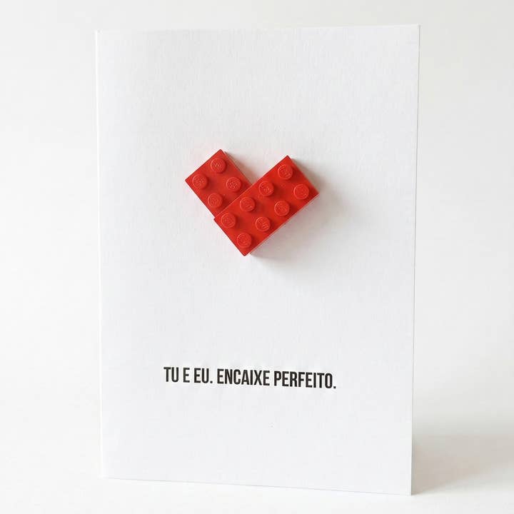 Vykort gjort av LEGO-bitar - Kärlek - modell 1 för wholesale av BRICKS