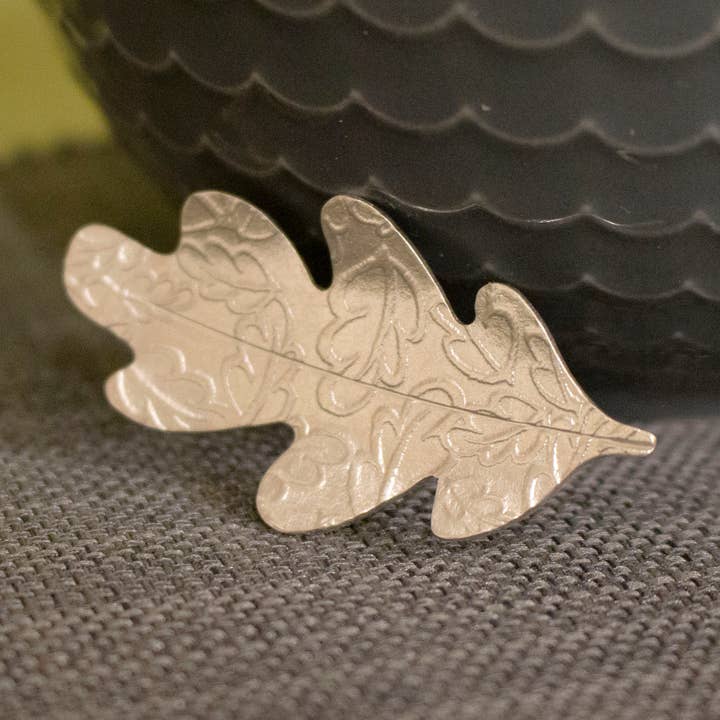 Oak Brooch for wholesale by Joanne Tinley Jewellery