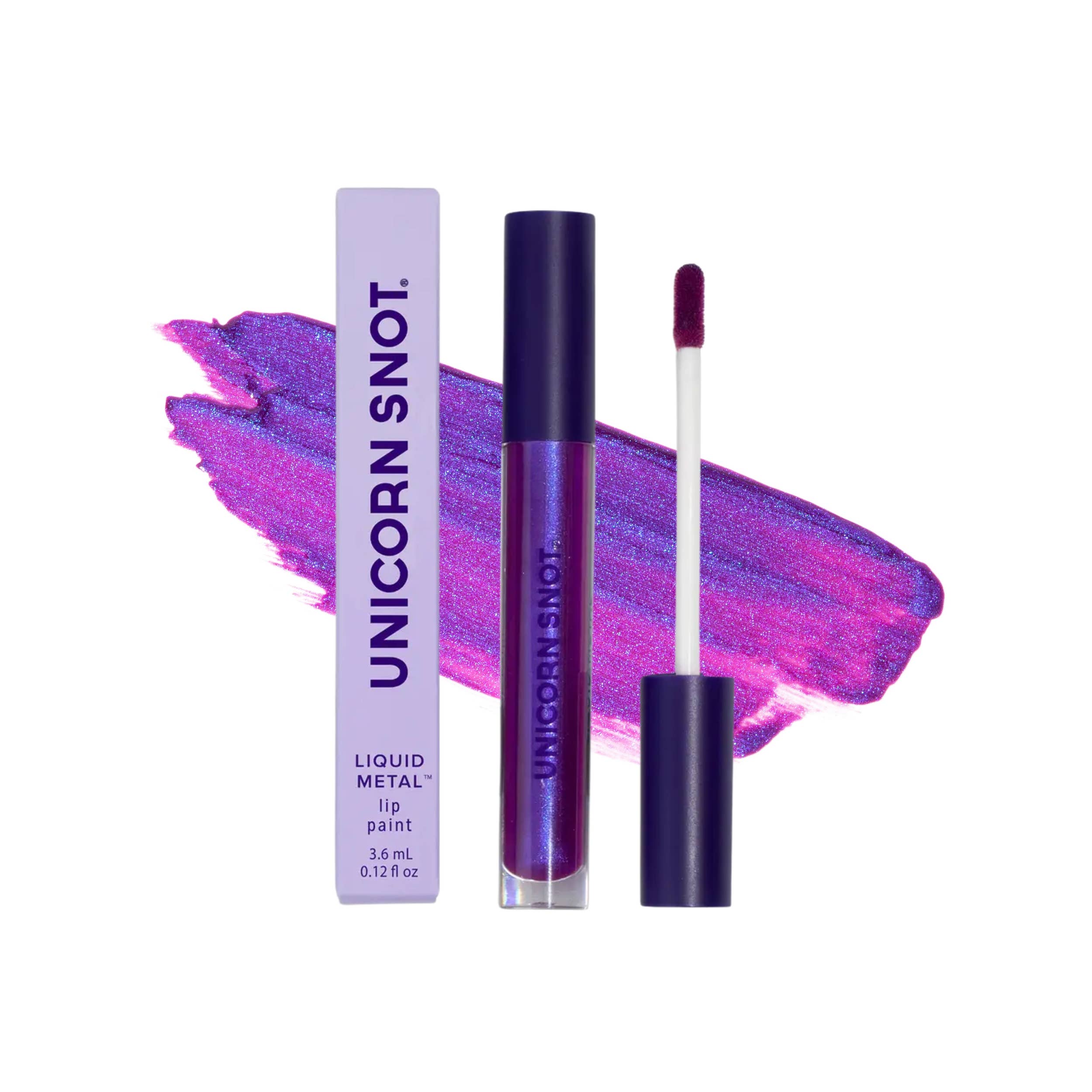 Unicorn Snot | Glitter Beauty - Venta al por mayor Brillos de labios - Tinte de Labios Metálico Líquido | Purple-Boom | Pintura de Labios | Barra de Labios
