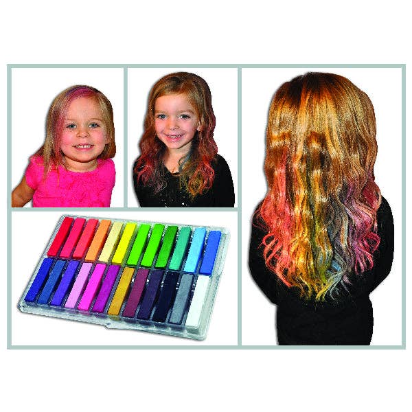 Colored Hair Chalk 24 Pack for wholesale by Kipp Brothers