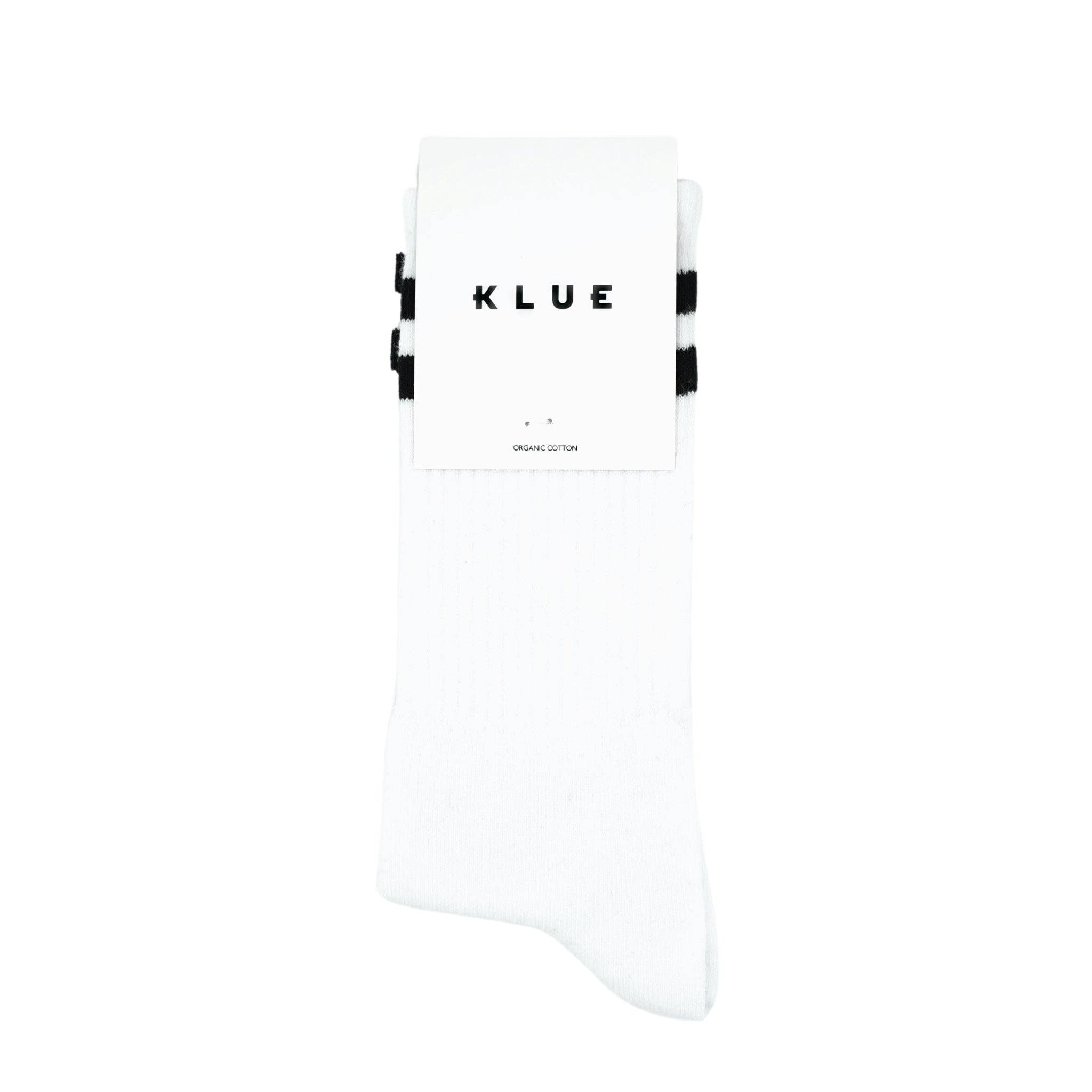 KLUE – Großhandel Socken - Unisex – KLUE Tennissocken aus Bio-Baumwolle für Sport | Weiß und Schwarz2