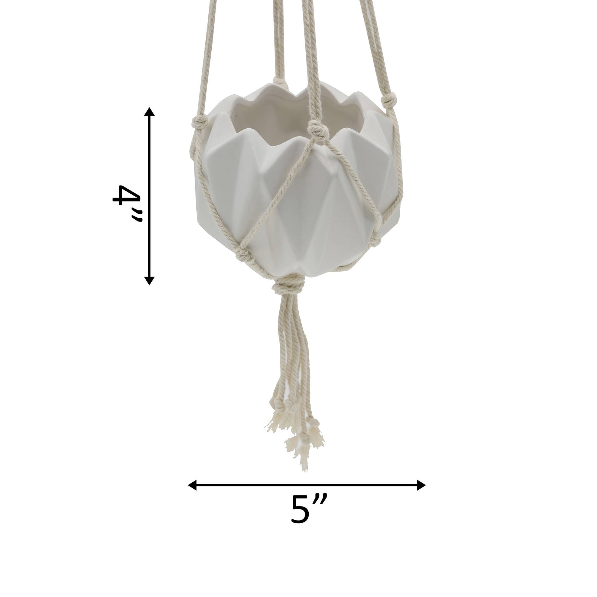 Flora Bunda Inc - Wholesale Hanging Planter - Hanging Ceramic Planter with Rope3