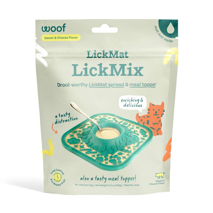LickMat LickMix - Bacon & Cheese for wholesale by Woof