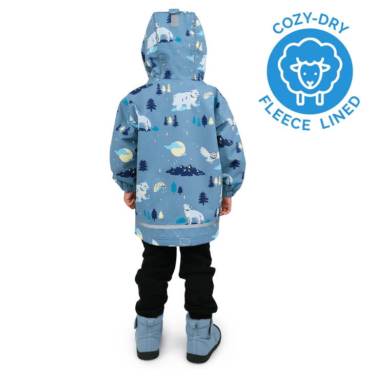 Jan & Jul - Wholesale Raincoat - Kids - Wolf and Bear | Cozy-Dry Waterproof Jacket1