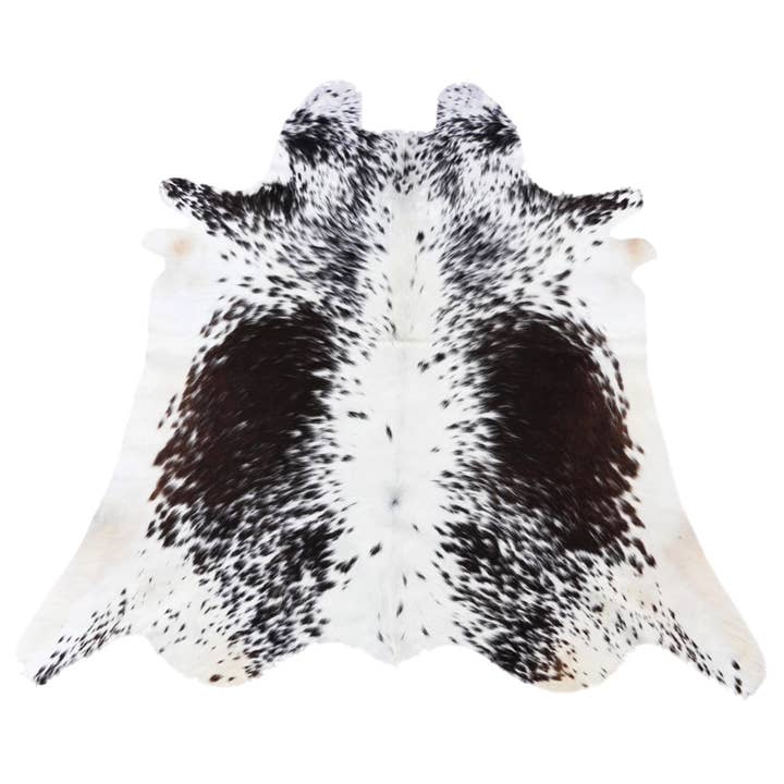 Tapis en peau de vache naturelle tricolore moucheté|Ventinots pour la vente par ventinots