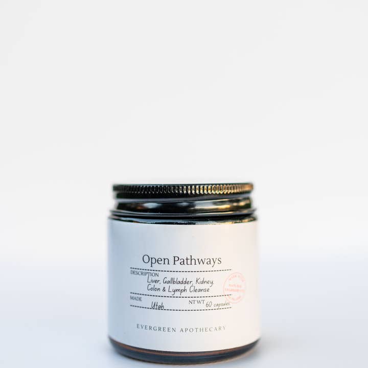 Evergreen Apothecary - Wholesale Oral Supplement/Vitamin - Open Pathways - Liver, Gallbladder, Kidney, Colon, LymphÂ