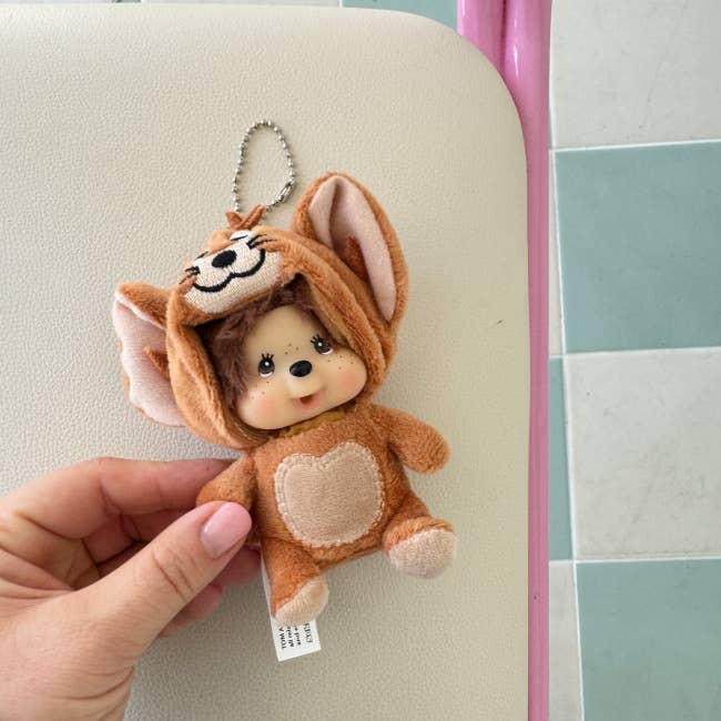 MOND HAUS - Wholesale Keychain - Women's - TOMI Baby Monkey Plush Keychain – Cute Furry Doll Bag Charm7
