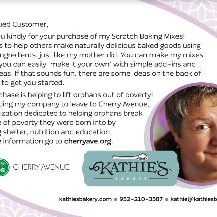 Kathie’s Bakery - Wholesale Muffin Mix - Scratch Muffin Mix