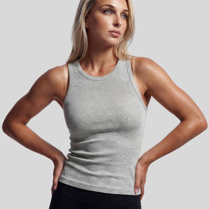 Soft-Ribbed Padded Tank Top for wholesale by VLIZ