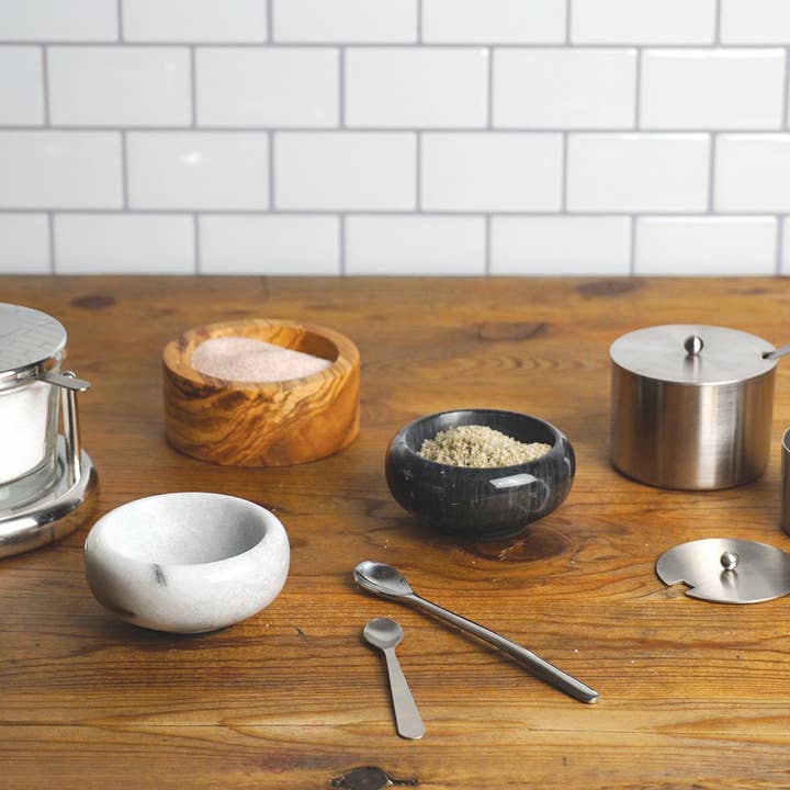 RSVP International - Wholesale Food Storage Container - Salt Cellar W/ Spoon - 2Oz4