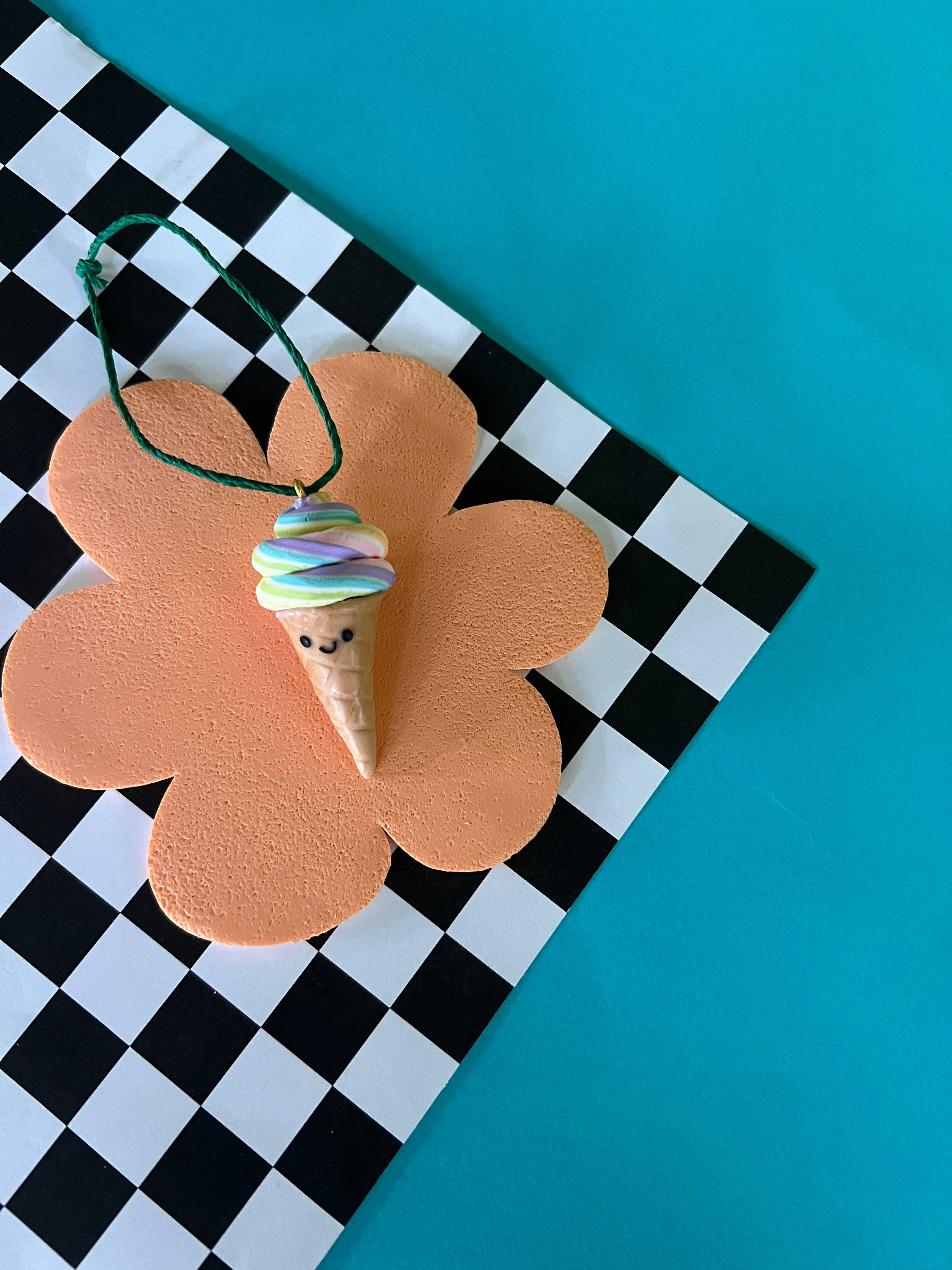 Larry’s Waffle Shop - Wholesale Ornament - Izzie | Ice Cream Cone Ornament1